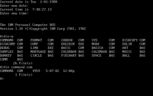PC DOS Command Line