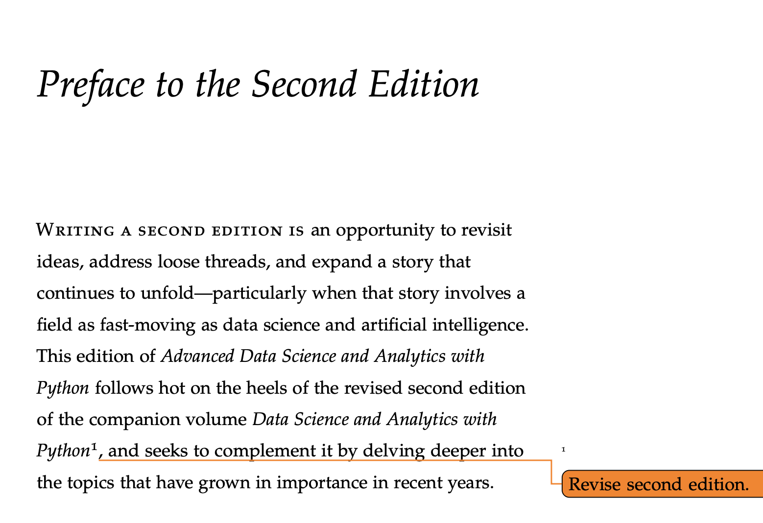 Advanced Data Science and Analytics – 2nd Edition in the making